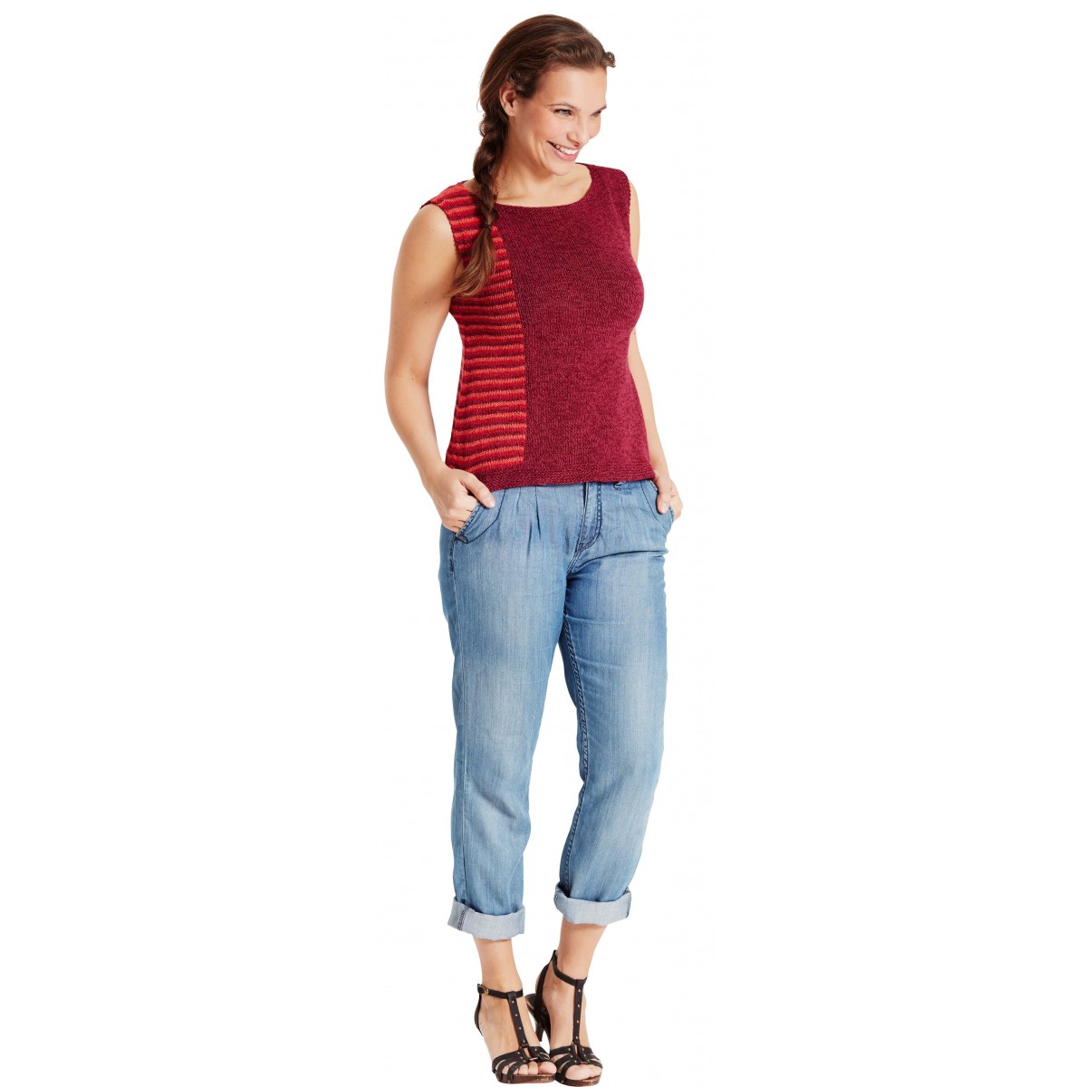 bc-garn-allino-top-kjole-uden-aermer-2129bc-of-the-same-stripe